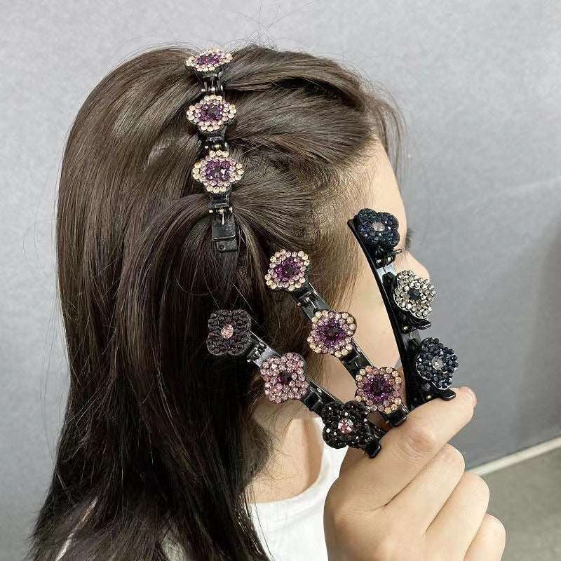 2+2 Free |Crystal-Decorated Hair Clips